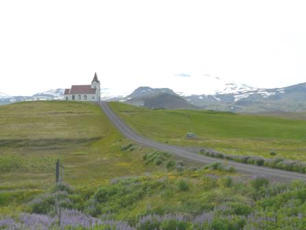 2013-06-22_1127__10047A Snaefell and Ingjaldsholl Church, Iceland.JPG