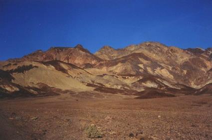2002-02-24 7 Coloured rock formations, Death Valley, California