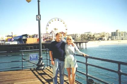 2002-03-04 3 Adrian & Rosie on Santa Monica Pier , California