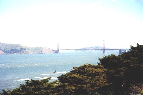 2002-03-16 1 Our first view of the Golden Gate Bridge, California