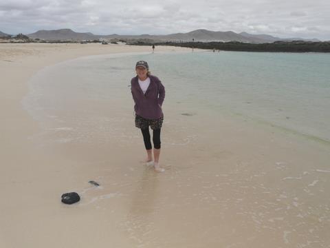 2014-02-09_1557__12490A Rosie on the beautiful beach at El Cotilla, Fuerteventura