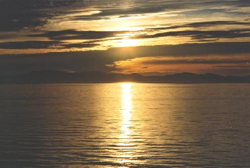2002-06-21 2 Sunset on the longest day on the Inside Passage, Alaska