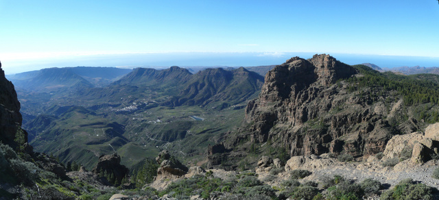 2013-01-28_1001 Panorama from Pico de las Nieves, Gran Canaria