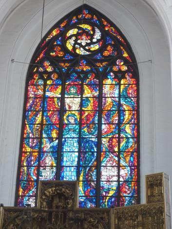 2012-07-11_1131__5574R Stained glass window, St Mary's Church, Gdansk, Poland .JPG